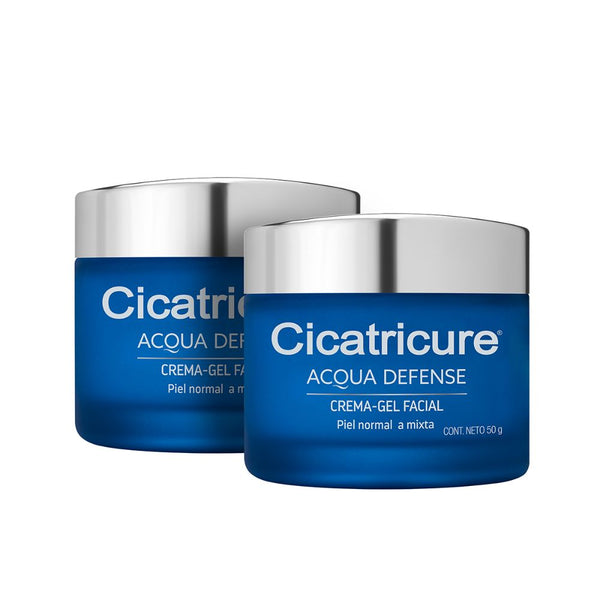 Cicatricure Combo Acqua Defense Gel Moisturizing Facial Cream X 50 Gr X 2 Units