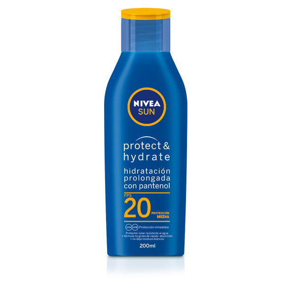 NIVEA SUN Protect & Hydrate Moisturizing Sunscreen Lotion SPF 20 for After Swimming | 200ml / 6.76fl oz